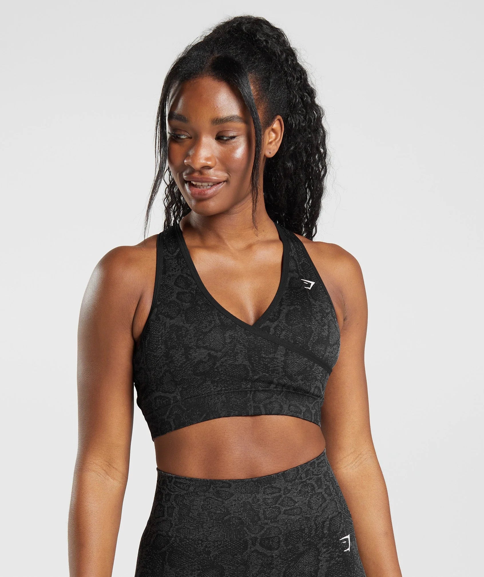 Sports bra(black&grey)