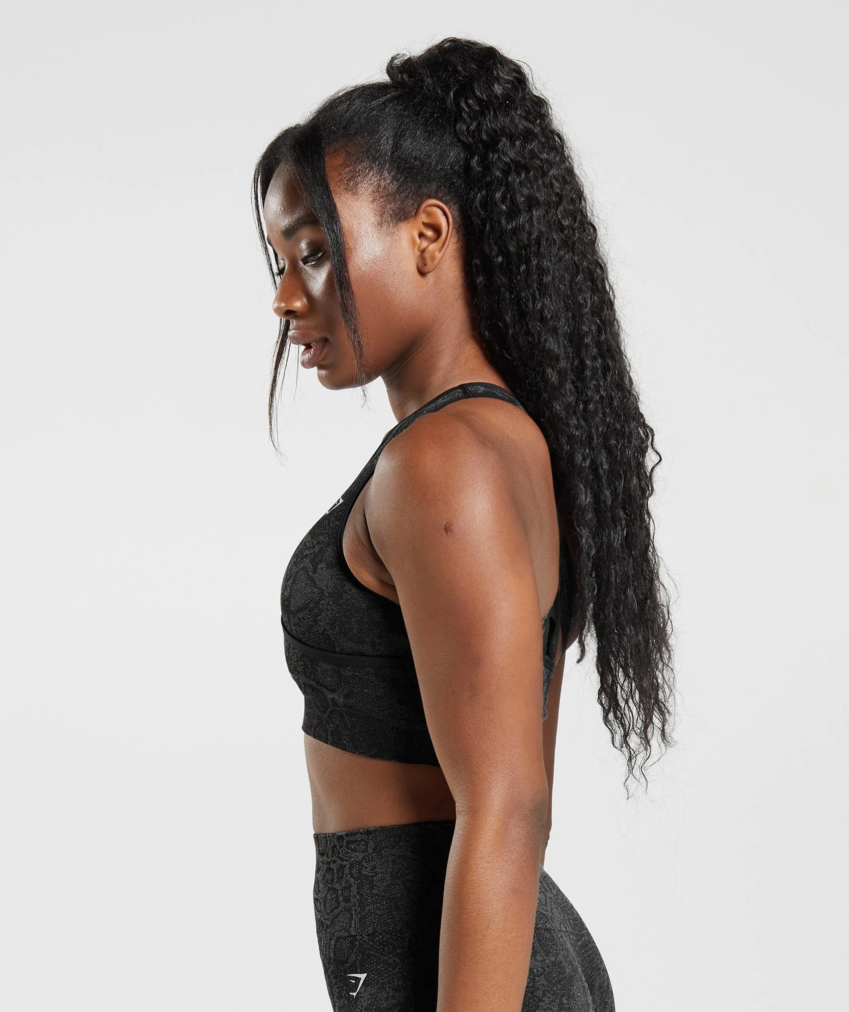 Sports bra(black&grey)