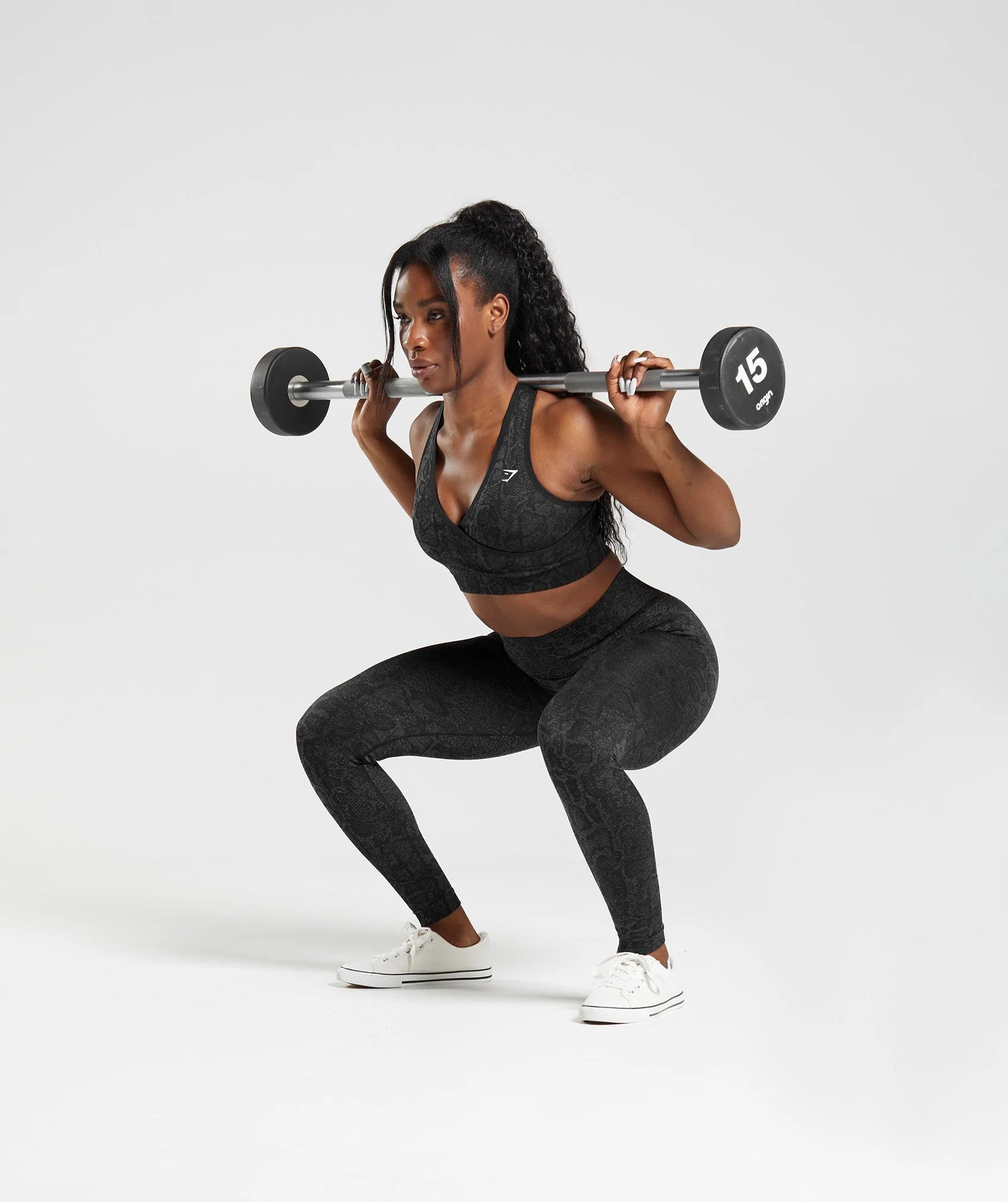 Sports bra(black&grey)