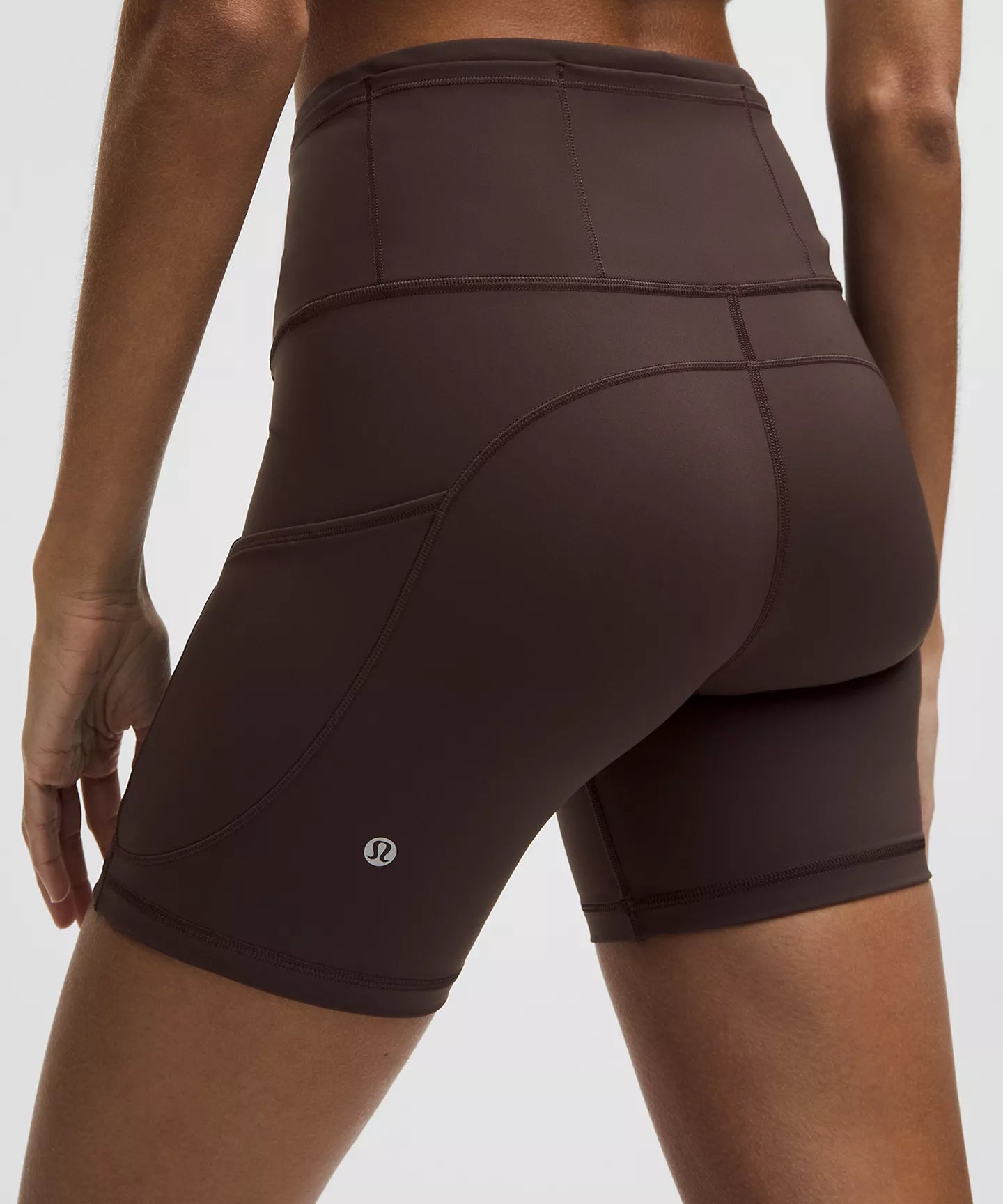 brown biker shorts