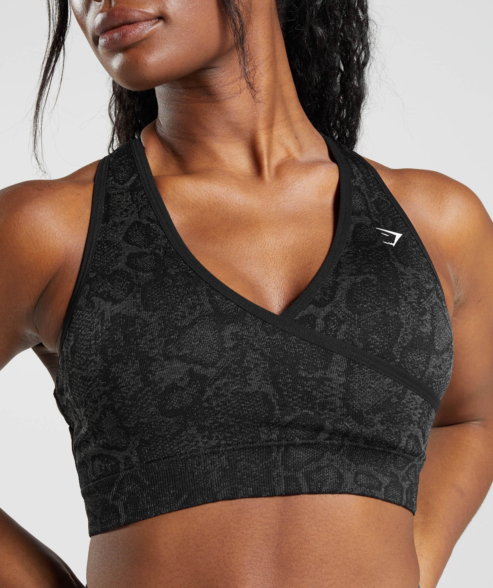 Sports bra(black&grey)