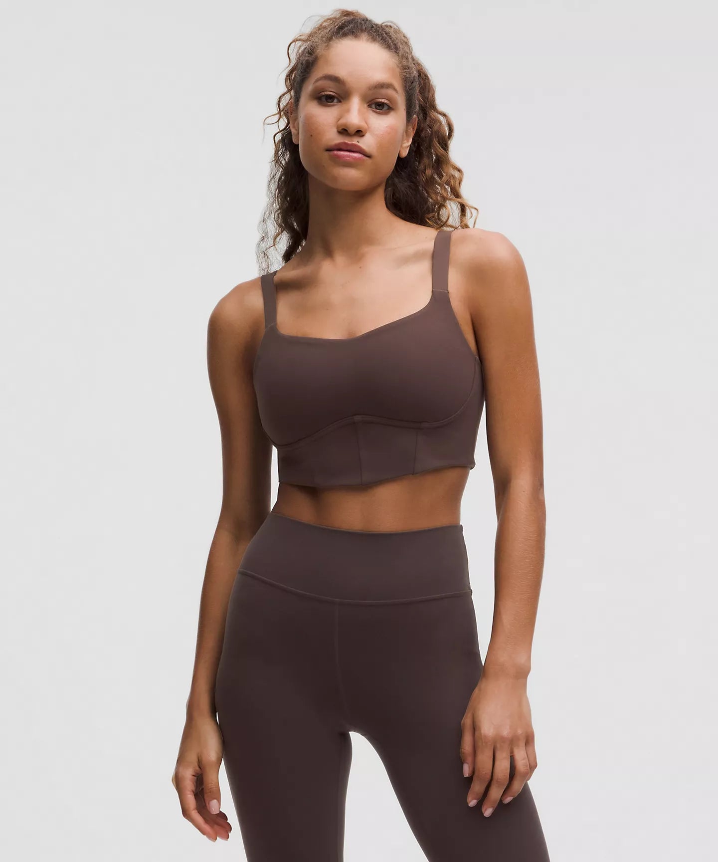 brown sports bra