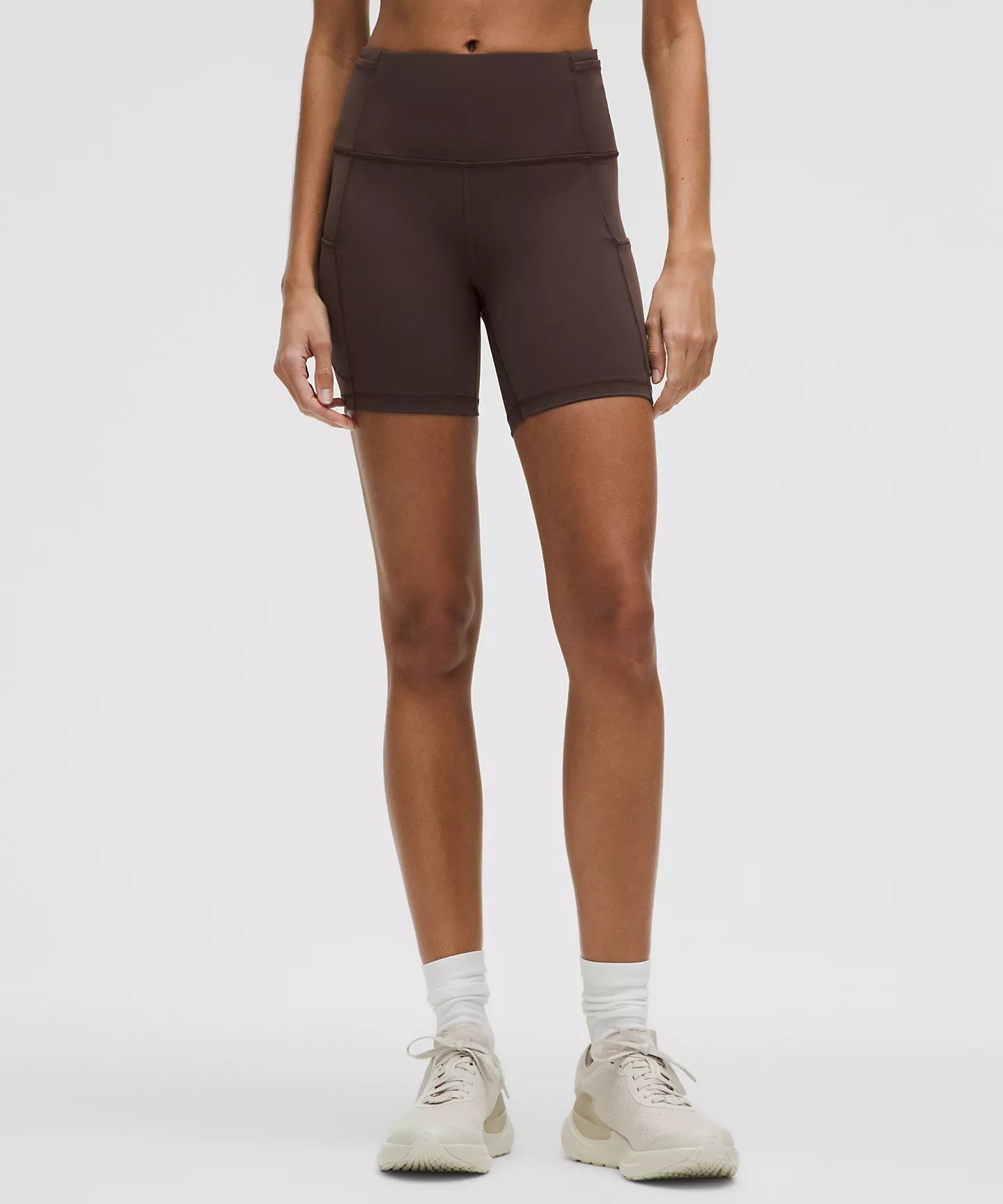 brown biker shorts