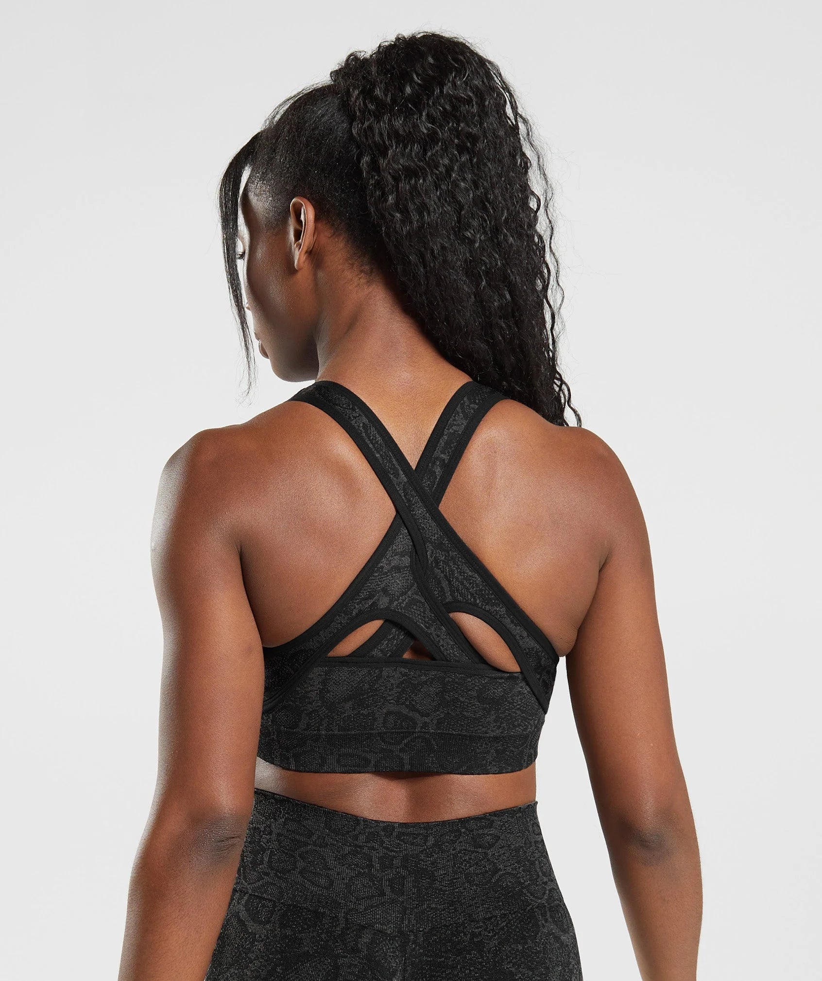 Sports bra(black&grey)