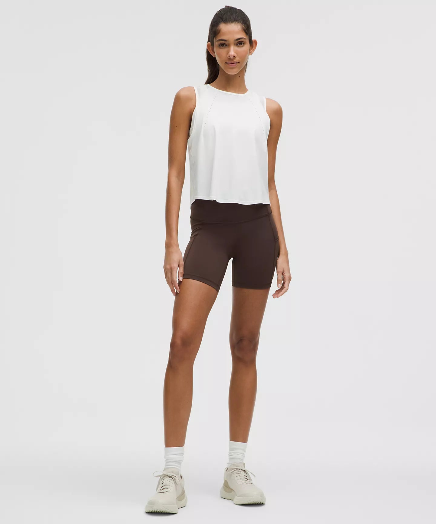 brown biker shorts